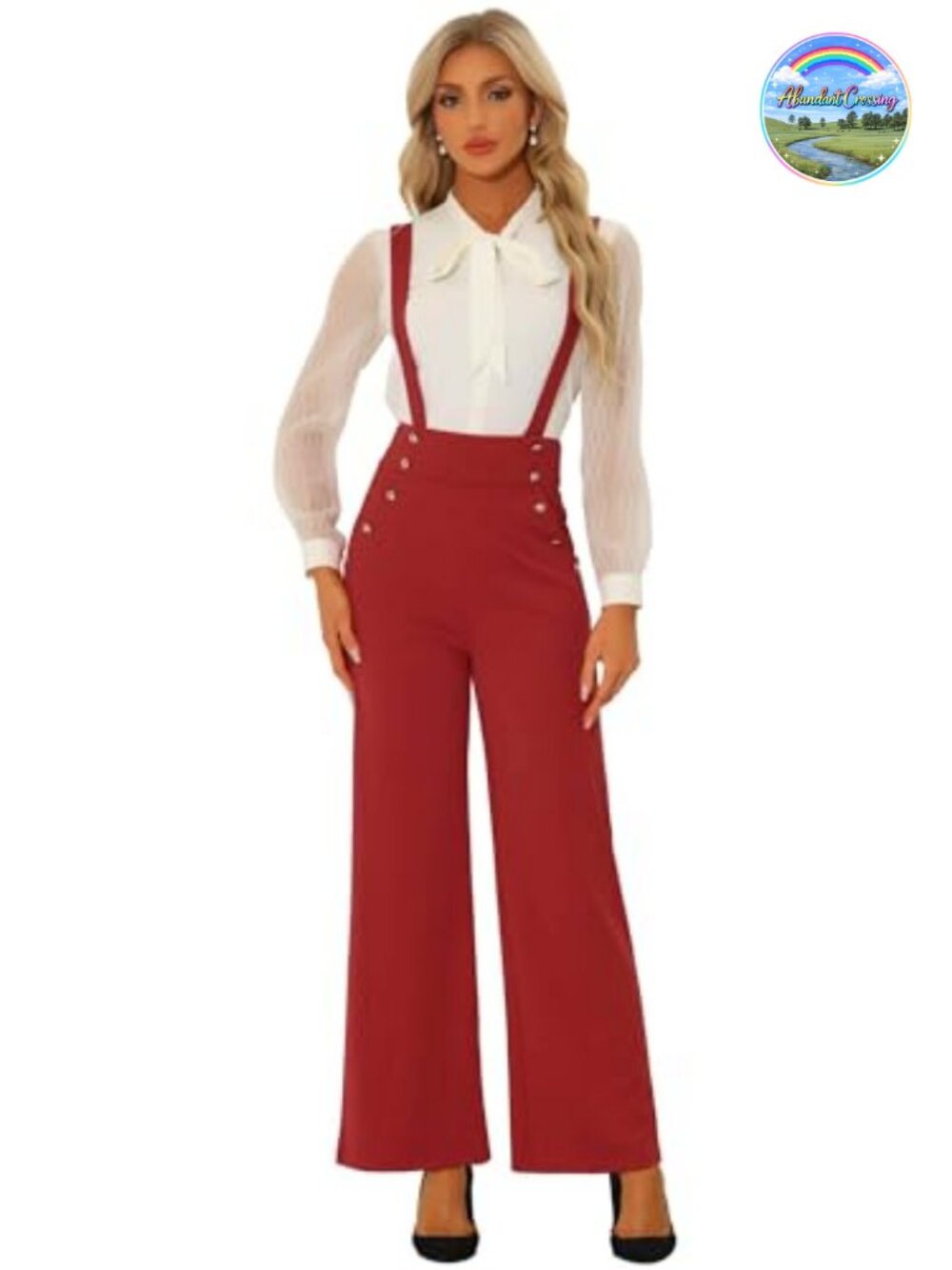 Adjustable Strap Wide Leg Overalls Jumpsuit with Pockets